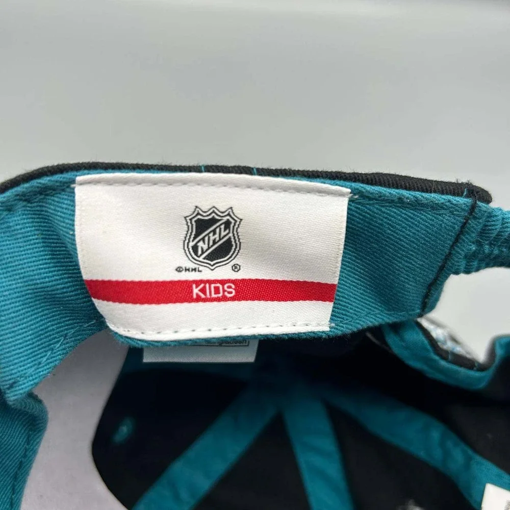 San Jose Sharks Hat Kids‎ Infant Embroidered NHL Strap Back Cap Cotton New